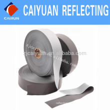 CY reflexiva cinza fita de poliéster alta qualidade de luz colorida